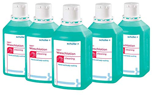 5x 500 ml Schülke S&M® Waschlotion Reinigungslotion Flüssigseife Lotion Hand Haut, seifenfrei