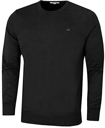Calvin Klein Golf Mens Round Neck Tour Sweater - Charcoal - XXL