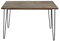 invicta INTERIOR riess-Ambiente Massiver Retro Esstisch Scorpion 120cm Akazie braun verwittert Hairpin Legs Massivholz Tisch Holztisch