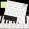 Matogle Bunte Klavier Noten Aufkleber Klaviertasten Piano Sticker for Keys für 37/49/54/61/88 Tasten Transparent und Abnehmbar Klavieraufkleber Keyboard Tastenbeschriftung für Klavier Lernen Anfänger