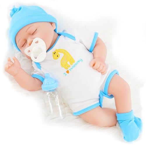 The Magic Toy Shop BiBi Doll Reborn Baby Douglas - Realistic Boy Doll with Lifelike Features, Soft Vinyl & Cloth Body, Accessories Included, Perfect for Kids Aged 3+, 42 cm Newborn