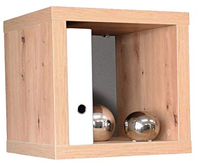 möbelando Regalwürfel Cube Würfelregal Hängeregal Regal Holzregal Beistellregal Cubo I asteiche
