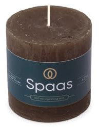 Spaas Rustikale Stumpenkerze 70/70 mm 25St. - dunkelbraun