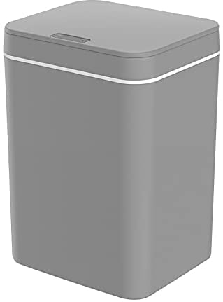 Irishom Basura de basura contenedor de basura inteligente inteligente Sensor de basura Cubo de basura automático Contenedor de basura ligero incorporado Basura eléctrica Recargable