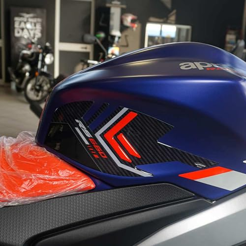 labelbike - 3D Harzaufkleber Dekorationen und Seitenschutz für den Motorradtank kompatibel mit Aprilia RS 660 2020-2025