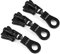 20 Stück Reißverschluss-Schieber, Harz-Reißverschluss mit 6 Mm Breiten Zähnen, Reißverschluss-Reparatur-Ersatz-Set, Größe #5(Schwarz)
