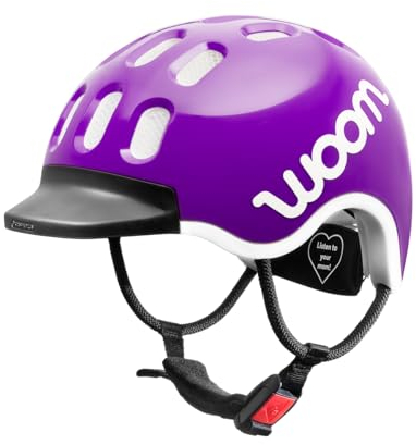 woom Kinderhelm XS (46–50 cm), Lila, verstellbar