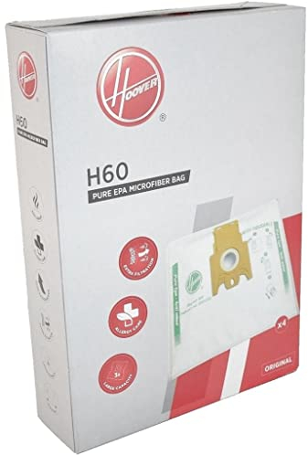Ufixt Fits Genuine Hoover Telios Vacuum Cleaner Bags H60 Pure EPA Microfiber Bag Pack of 4