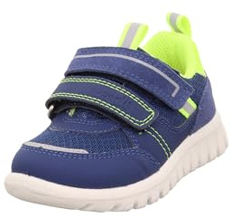 Superfit SPORT7 Mini Sneaker, BLAU/GELB 8010, 33 EU