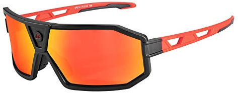 ROCKBROS Polarisierte Fahrradbrille Sonnenbrille Sportbrille Herren Damen Radbrille für Outdoorsport Radfahren Fischen Laufen