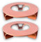 terraced® Lot de 2 soucoupes pour pot de fleurs - Couleur : terre cuite - Rond - Diamètre : 16 cm - Soucoupe pour pot de fleurs - Matériau recyclé - Fabriqué en Allemagne