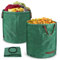TRMLBE 2X Gartensack Laubsack 272L Laubsäcke Gartensäcke mit Griffen Stabil Selbststehend Faltbar Wasserdicht aus Polypropylen-Gewebe 150gsm Gartenabfallsack für Gras Laub Grünschnitt Gartenabfall
