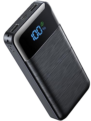 Power Bank 36800mAh: 22.5W Schnellladung Externer Akku mit Große Kapazität und 3 Ausgänge & 2 Eingänge, LED Digitalanzeige