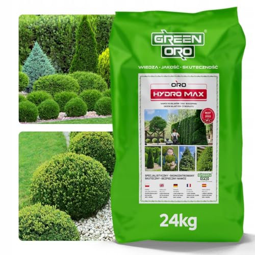 GREEN ORO HYDRO MAX 24KG Langzeitdünger für Nadelpflanzen, Hecken und Koniferen