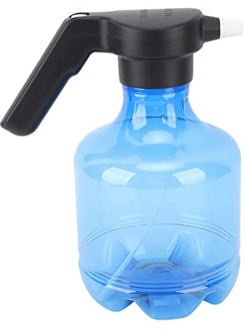 Qcwwy Pulvérisateur électrique, Arrosoir Rechargeable Haute Pression Transparent ABS 3L pour Jardin (Bleu)