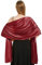 heekpek Schal Damen Leicht Seidensatin Schal Stola Damen Elegant Übergroßer Stola Festlich Umschlagtuch Damen Glitzer Lang Schal für Ganzjährig, Rot