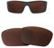 HiCycle2 Verres polarisés de rechange pour Oakley Fuel Cell OO9096 Marron