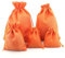 Jutesäckchen 50 Teile/los Jutebeutel in natürlichem Sackleinenbeutel Geschenkbeutel for Ohrring-Armband Jewlery-Verpackungsbeutel kann drucken (Color : Orange)