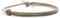 Nato Cuff - Paracord Armband 2mm und Silber 925 - Verstellbares Damen- oder Herrenschmuckstück entworfen und zusammengesetzt in Frankreich (Beige)