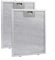 2 Stück Metallfettfilter Aluminium Dunstabzugshaubenfilter Metallgeflecht Abluftfilter 300 x 240 x 9 mm Metallgitter