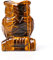 Figura de búho de cristal natural de 2.0 in, tallada a mano, estatua de piedras preciosas, figuritas coleccionables, inauguración de la casa, regalos de cumpleaños, oficina en casa, jardín al aire lib