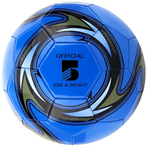 Spolife Football Size 4/5 Official Training Football Indoor & Outdoor Match Ball with Air Pump and Extension Tube, Pump Needle, Mesh Bag