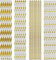 Lot de 400 pailles en papier, dorées, blanches, pour mariage, anniversaire, cocktail, accessoire de fête