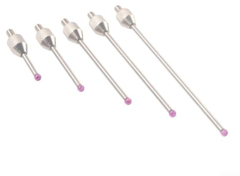 Robuster Karbunkel Wolframstahlkopf M2 5 Gewinde Mikrometer Messgerät Indikator Sonde, einfach an Ihrem Messuhr zu befestigen (Wolfram 50 mm)