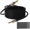Mygatti Cable auxiliar jack de 3,5 mm-10 metros,negro cable Mini jack estéreo,Conectores Metálicos,para coche,auriculares,teléfono móvil,tabletas,altavoces, reproductores MP3/MP4,etc.