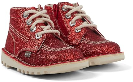 Kickers Unisex Kids Kick Hi Glitter Textile Ankle Boot,