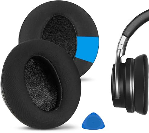 Geekria Sport Cooling-Gel Replacement Ear Pads for COWIN E7 Headphones Ear Cushions, Repair Parts (Black)