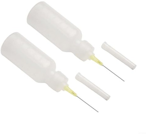 Wiederverwendbare 50 ml Quetschflaschen mit Nadeln, ideal für Kleber, Öl und den täglichen Gebrauch (2 Stück)