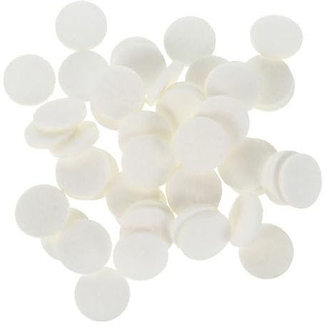 120 Stück Austauschbare Aromatherapie Pads aus Baumwolle | Weiß, für Ätherische Öle im Alltag, Nachfüllpads für Essential Oil Necklace