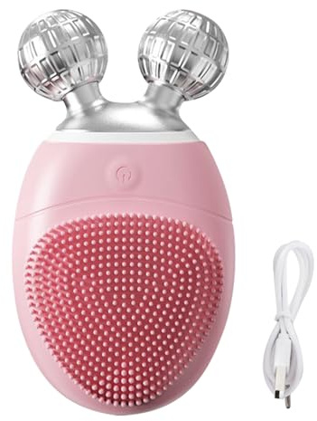 Spazzola per la pulizia del viso, massaggiatore per il viso, massaggiatore elettrico impermeabile vibrante, con 5 velocità regolabili, per donne e uomini, funzione di pulizia dei pori