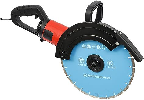 HUSPOO Mauernutfräse 3500W Profi | Wandschneider 3800 U/min | 140mm Schnitttiefe für Beton & Granit | Wasserkühlung & Staubreduktion