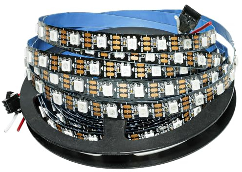 Tyun 5V WS2812B LED Streifen Lichts, 5 Meter RGB Pixel Strip Flexible 300 LEDs IP30 Vollfarbiger Individuell Adressierbarer Smart Lichtleiste für Werbung Dekoration DIY Projekte