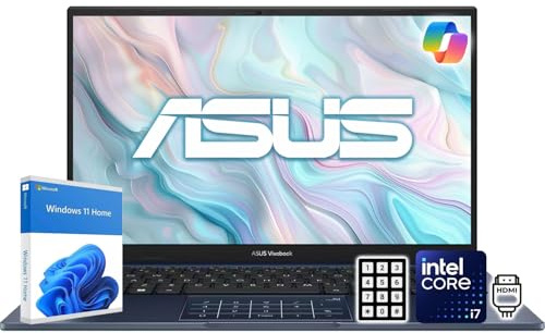 ASUS Vivobook 14 FHD Laptop | Intel Core i7 Processor | AI-Enhanced Windows 11 | 40GB DDR4 RAM | 4.5TB Storage (4TB PCIe SSD + 500GB External) | Chiclet Keyboard with NumberPad | SonicMaster