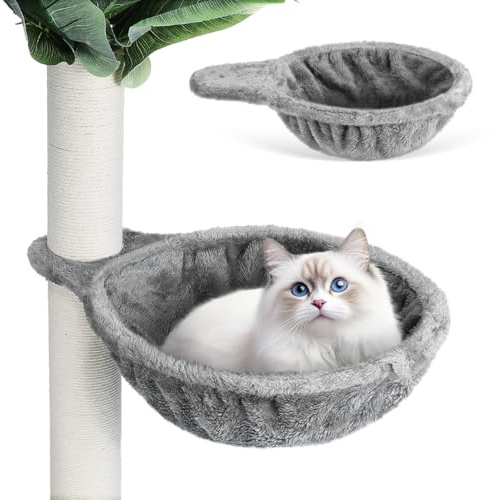 Toddmomy Cat Tree Hammock Replacement Cozily Bed for Indoor Cat Trees | Cat Hammock, Cozy Replacement Cat Tree Bed, Sturdy Cat Tree Basket Replacement, Cat Hammock Attachment for Indoor Cats