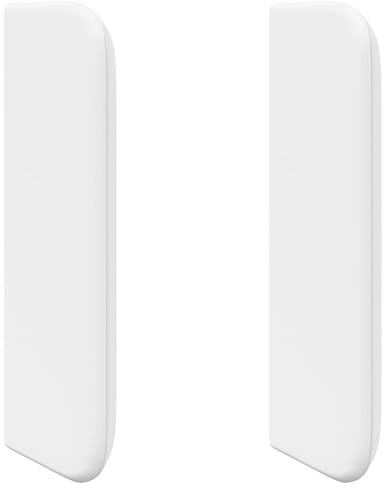 vidaXL Kopfteil Ohr Weiß 40,5 x 40,5 x 4 cm PVC, Schlafzimmer-Dekor, moderner Kopfteil, weiche Füllung, luxuriös, zeitgemäßes Bett-Accessoire, weiß