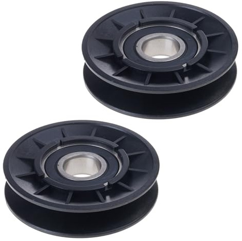 Piceioep Duty V Umlenkrollen Sets, 2-teiliger Ersatz für Rasenmäher X140 LA115 LA135 LA145 LA155 LA165 LA175 D110 Mäher, Keilriemen Umlenkrolle