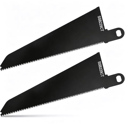2PCS Scorpion Saw Blades, Reciprocating Saw Blades Compatible with Black and Decker Scorpion Saw, Alloy Steel SSB229CT for Wood & Plastic Cutting