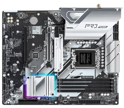 Scheda madre Scheda madre Fit For ASRock Z790 PRO RS WIFI LGA 1700 Supporta i9-14900K i7-14700K 13600K i5-14600KF 12400F CPU 4xDDR5 7200 MHz M.2 ATX