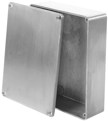 Pedalgehäuse aus Aluminium für Gitarreneffekte, Kompakte Alubox | Silber, Druckgussgehäuse für Studio und Zuhause, für Gitarristen und Pedalbauer