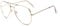 Outray Clear Lens Costume Glasses 70's Style Metal Wire Rimmed Clear Glasses Frame for Adults and Kids Gold