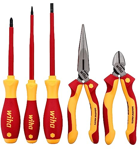 Wiha 32856 Isolierte Zangen und Seitenschneider und Treiber Set