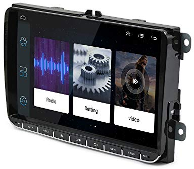 Ezonetronics Android 6.0 Autoradio 22,9 cm kapazitiver Touchscreen HD GPS Navigation Bluetooth USB Player ROM 1G RAM 16G für VW Passat Golf MK5 MK6 T5 EOS Polo Touran Seat Sharan