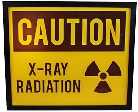 Sifcon International plc Caution X RAY Radition Light Box Uk Plug Light Up Sign