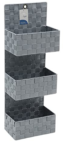 JVL Vichy 3 Tier Nylon Hanging Storage Unit