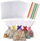 100 Stück Transparente Zellophanbeutel,Cellophantüten Klar Zellophantüten,Kindergeburtstag Geschenktüten für Süßigkeiten Kekse Bonbons (15 x 25 cm)