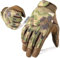 WTACTFUL Taktische Handschuhe,Tatical Gloves,Motorrad Handschuhe,Herren Touchscreen Motorradhandschuhe für Mountainbike, Motorcross,Klettern,Security,Wandern,Motorrad,Jagd Leder Tarnung S